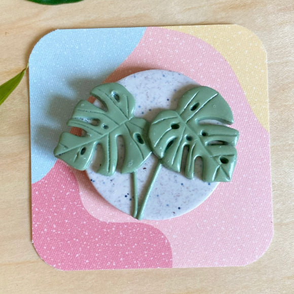 MONSTERA - clay magnet