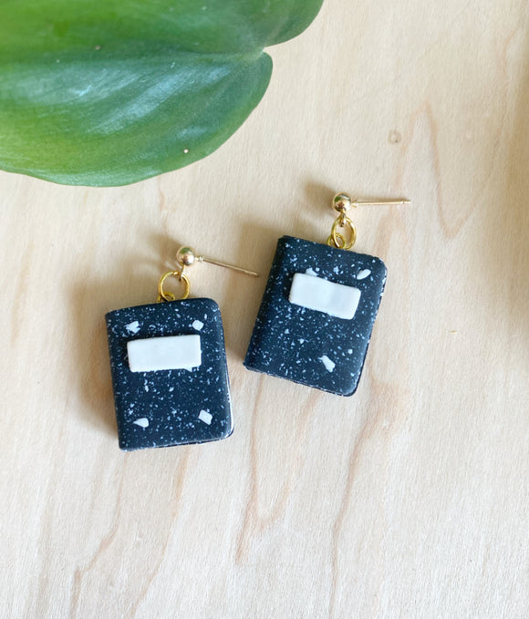 COMPOSITION BOOK - clay earrings