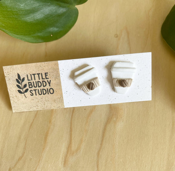 COFFEE CUP - clay studs