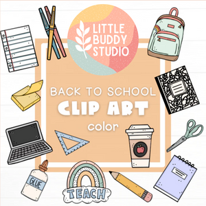 SCHOOL SUPPLY CLIP ART - Colour [DIGITAL DOWNLOAD]