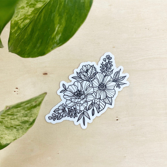 Floral Piece - vinyl sticker